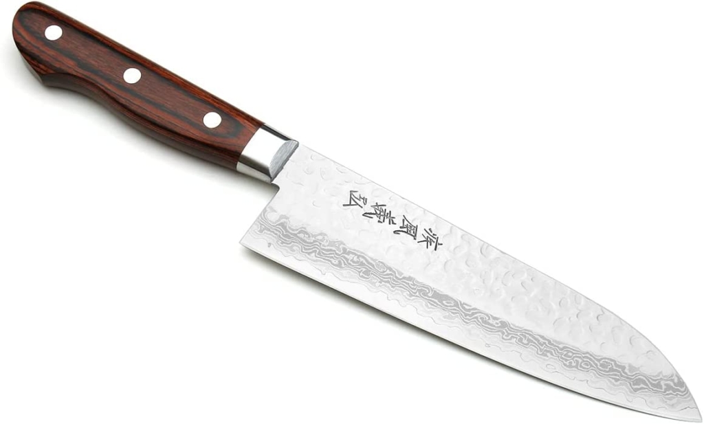 yoshihiro vg10 damascus santoku