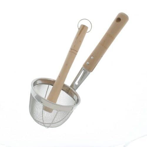 Japanese 8.7 Handcrafted Wooden Soup Spoon Ramen ladle Hot Pot Spoon and  Spoon Strainer 