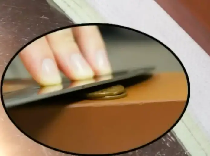 finding sharpening angle with pennies