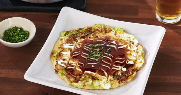 recipe page okonomiyaki japanese savoury pancake with meat buta tama