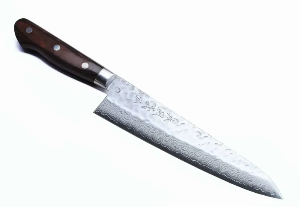 yoshihiro vg10 gyuto Elegant damascus steel Gyuto kitchen knife with wooden handle